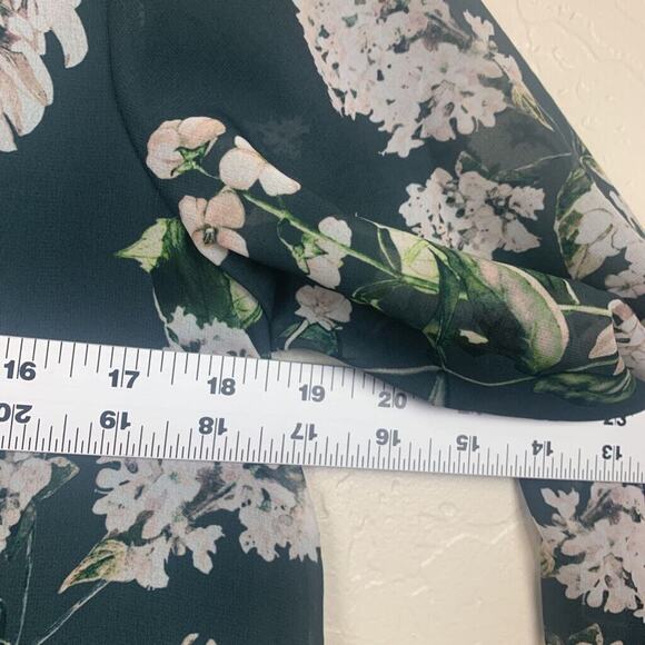 Anthropologie Dolan Maxi Dress Womens Small Green Floral Dark Romantic - Picture 6 of 9